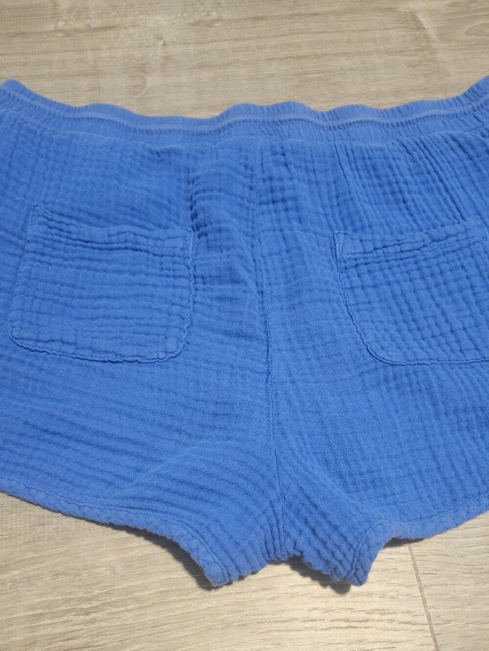 Cloth & Stone Shorts Blue 100% Cotton Gauze Made in USA Lounge Sleep Beach - Picture 9 of 11